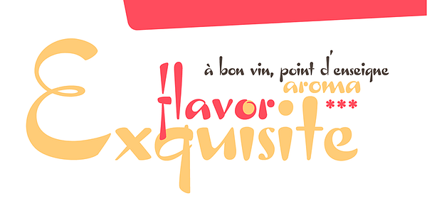 Card displaying HWT Bon Air typeface in various styles