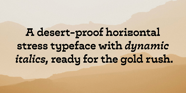 Card displaying Cattivo typeface in various styles