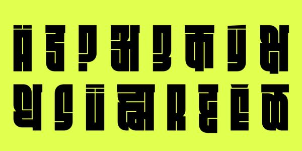 Card displaying Fit Devanagari Variable typeface in various styles