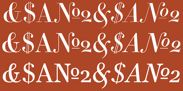 Card displaying Essonnes typeface in various styles