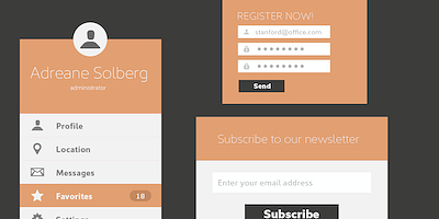 Card displaying Kyrial typeface in various styles