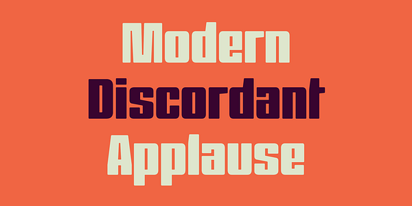 Card displaying Barge typeface in various styles