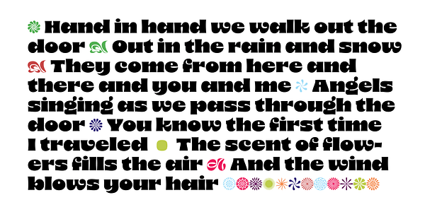 Card displaying 8 typeface in various styles