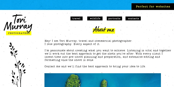 Card displaying Lumios Typewriter typeface in various styles