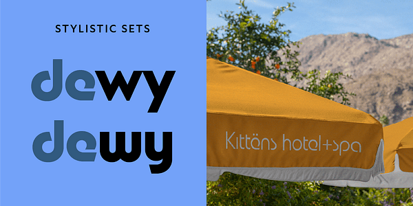 Card displaying New Astro typeface in various styles