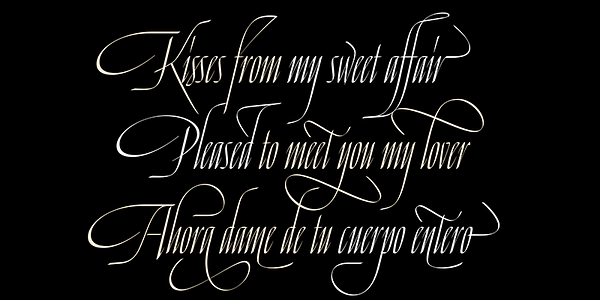 Card displaying Venganza Variable typeface in various styles