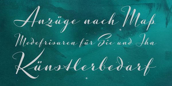 Card displaying Luxus Brut Sparkling typeface in various styles