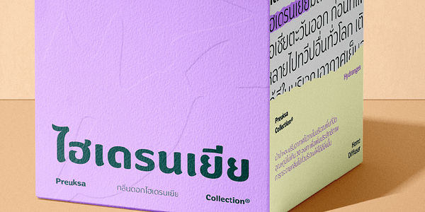 Card displaying Preuksa typeface in various styles