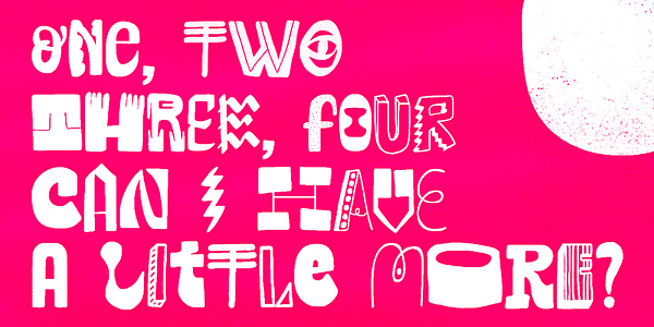 Card displaying Altogether typeface in various styles