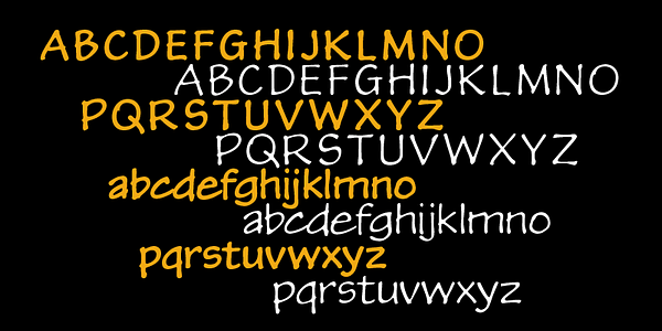 Card displaying P22 Kaz Pro typeface in various styles