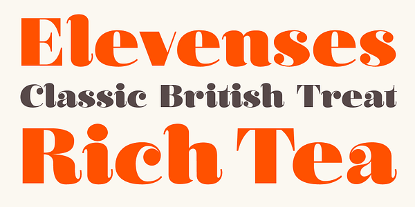 Card displaying Olivia typeface in various styles