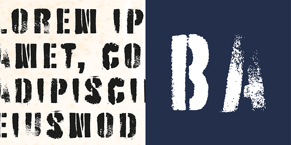 Card displaying Battery Park typeface in various styles