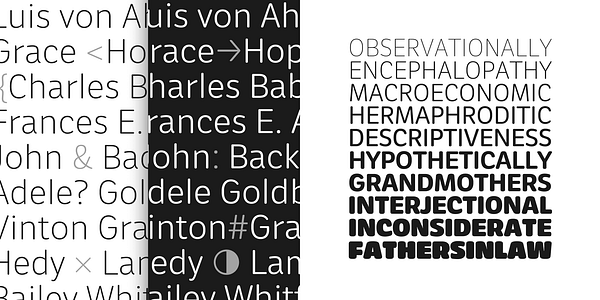 Card displaying Neutronic Rounded typeface in various styles