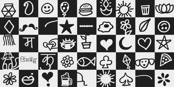 Card displaying Maku typeface in various styles