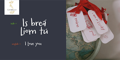 Card displaying Carrotflower typeface in various styles