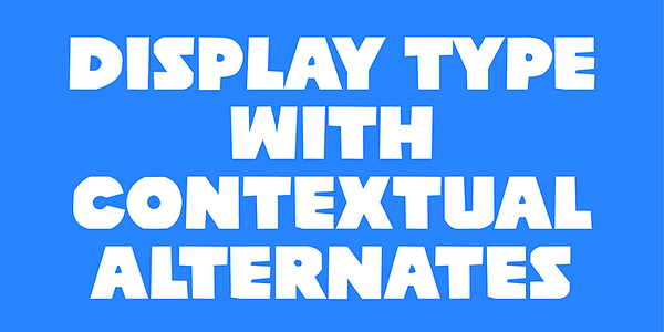 Card displaying Poleno typeface in various styles