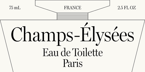 Card displaying Miller Headline typeface in various styles