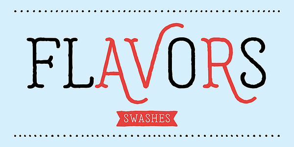 Card displaying Garlic Salt typeface in various styles