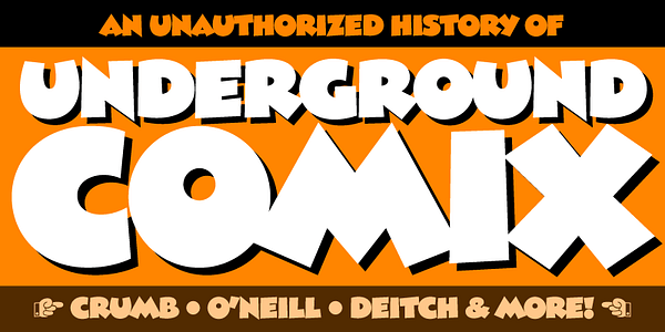 Card displaying Madcap typeface in various styles