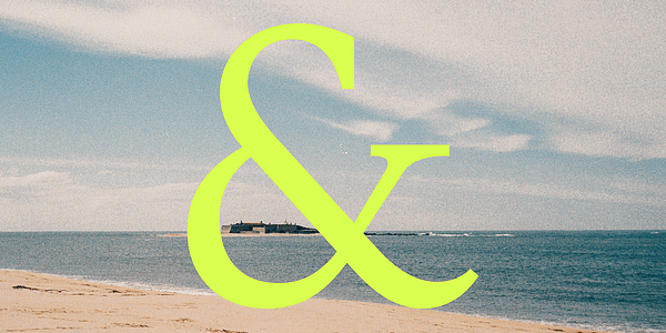 Card displaying Loretta typeface in various styles