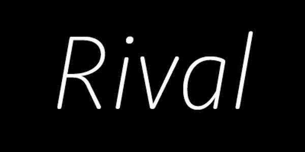 Card displaying Moniker typeface in various styles