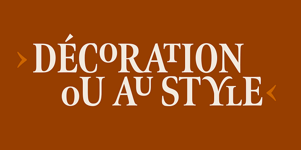 Card displaying Meno Display typeface in various styles