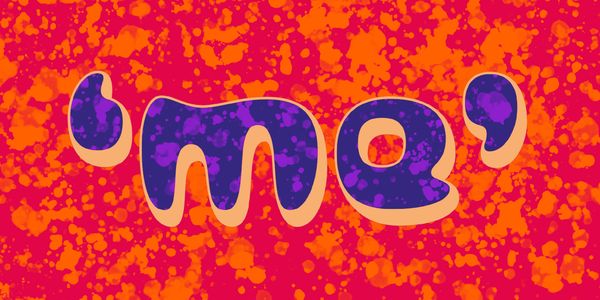 Card displaying Bubblegum Pop typeface in various styles