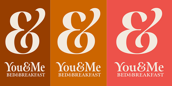 Card displaying Meno Banner typeface in various styles