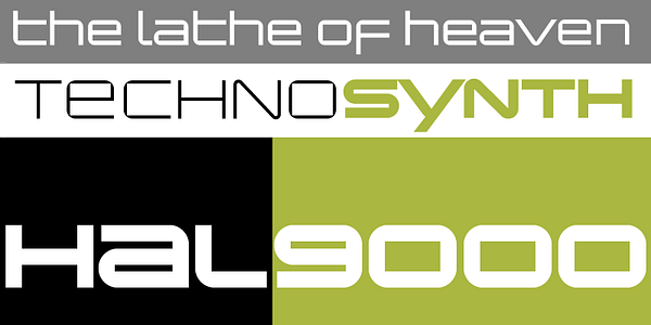 Card displaying Changeling Neo typeface in various styles