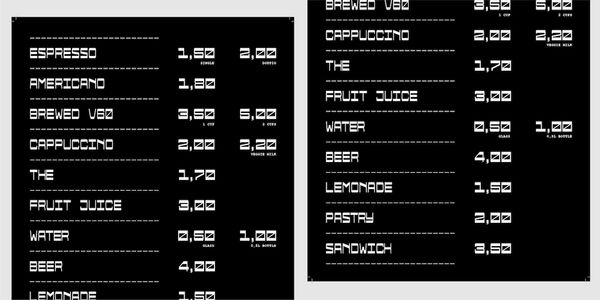 Card displaying Pressato Variable typeface in various styles