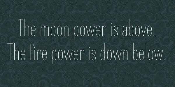 Card displaying Shiva typeface in various styles