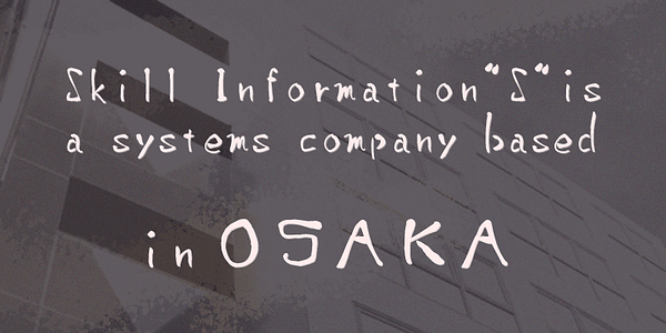 Karte mit der Schriftart SicSaiun in verschiedenen Schnitten