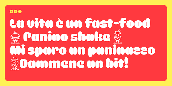 Card displaying Burghi Variable typeface in various styles