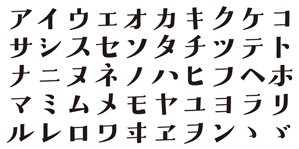 Card displaying ADS Shiokaze typeface in various styles