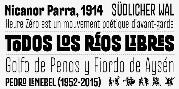 Card displaying Mazurquica Variable typeface in various styles