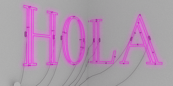 Card displaying Azote typeface in various styles