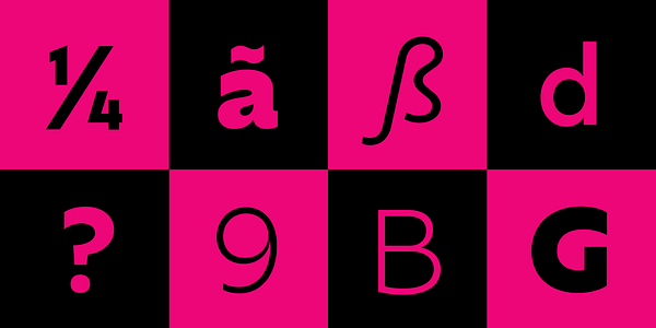 Card displaying Ofelia Display typeface in various styles