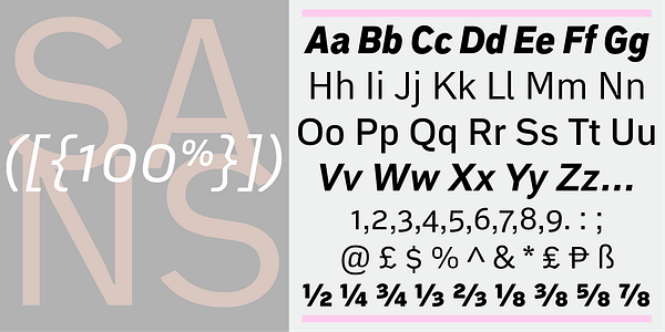 Card displaying MVB Embarcadero Pro typeface in various styles