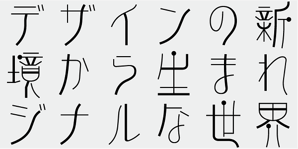 Card displaying AB Tentenhana YU typeface in various styles