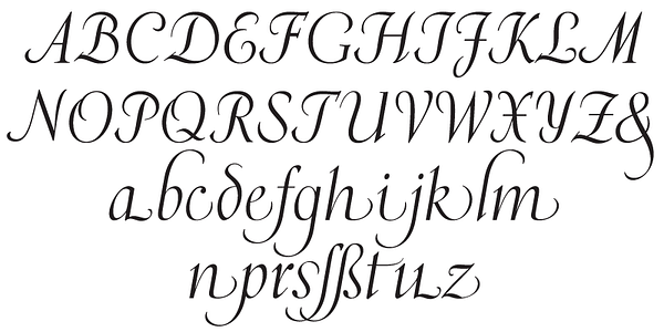 Card displaying Kumlien typeface in various styles