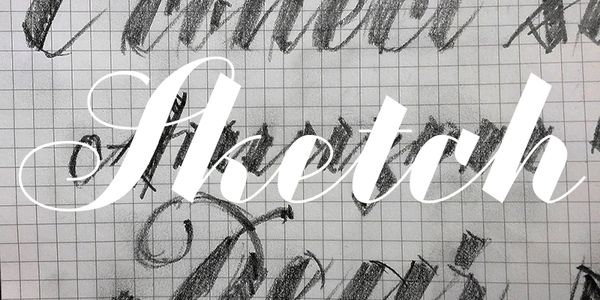 Card displaying Copperscript Variable typeface in various styles