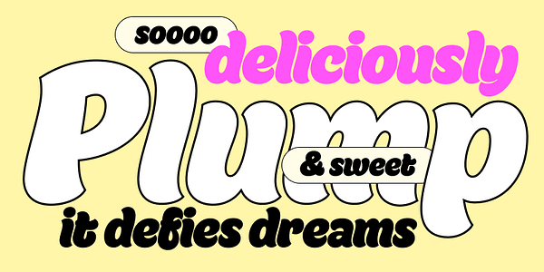 Card displaying Ekamai typeface in various styles