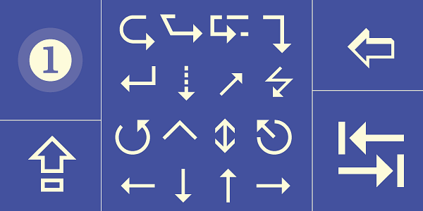 Card displaying Wingdings typeface in various styles