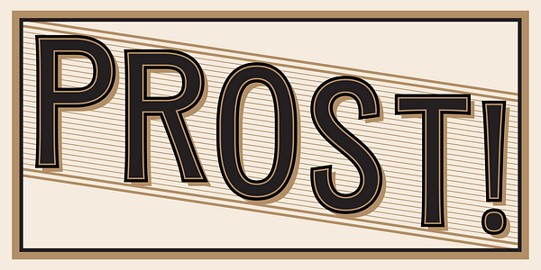 Card displaying TXC Pearl typeface in various styles