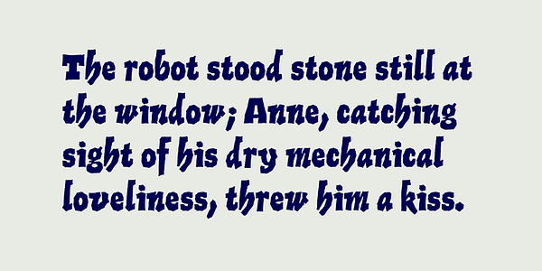 Card displaying Hit typeface in various styles