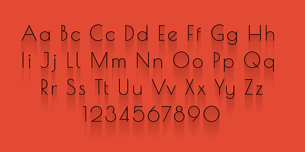 Card displaying Poiret One typeface in various styles