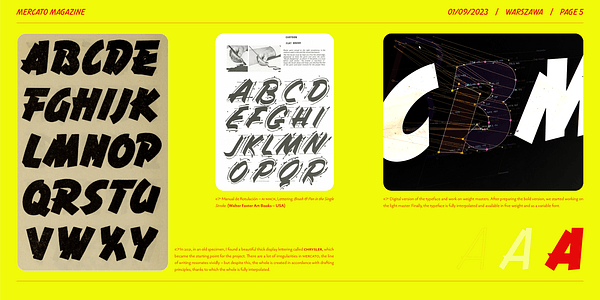 Card displaying Mercato Variable typeface in various styles