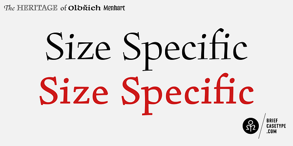 Card displaying BC Figural typeface in various styles
