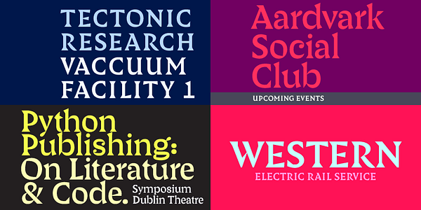 Card displaying LTR Principia Variable typeface in various styles