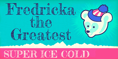 Card displaying Fredericka the Greatest typeface in various styles